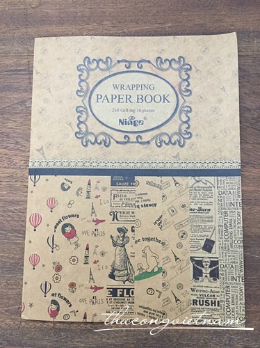 NJ-88-024 Sách scrapbook vintage